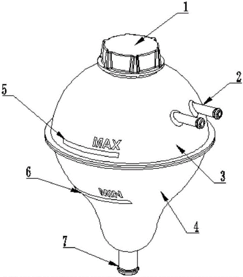 一种新型汽车膨胀水箱的制作方法