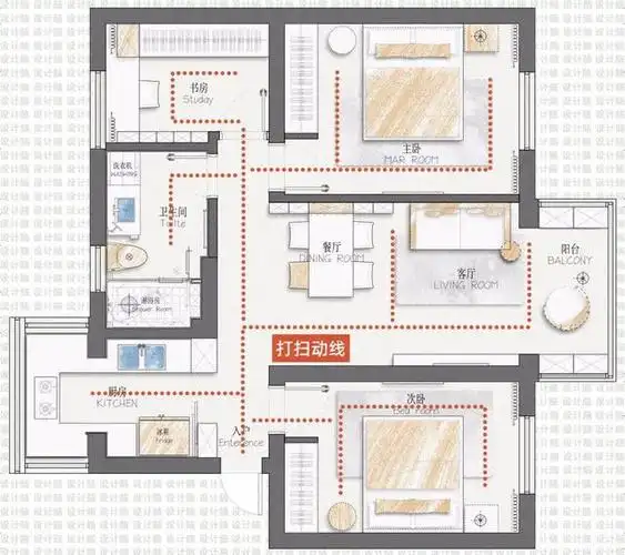 这才是标准的室内动线设计