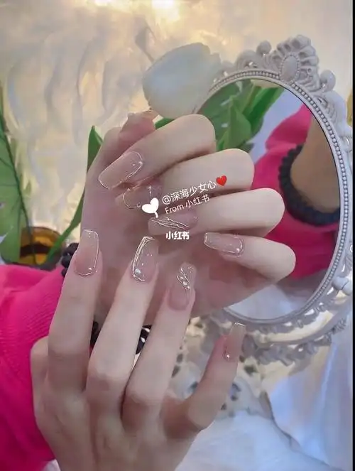 适合手粗手黑的美甲