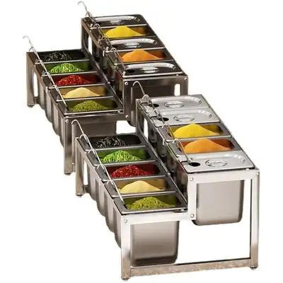 不锈钢自助餐厅商用火锅店配料面馆酱料组合套装调料台