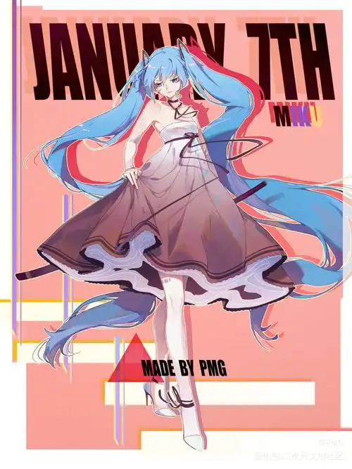 初音礼服_初音未来初音未来初音初音日系我要上首推头像插画初音miku