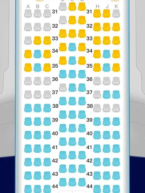 南航空客350和南航空客320经济舱怎么选座位