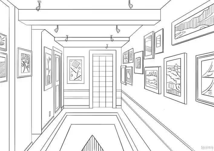 一点透视绘画基础透视训练