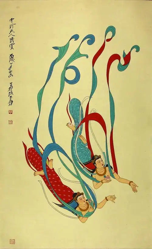 张大千人物作品欣赏(一)