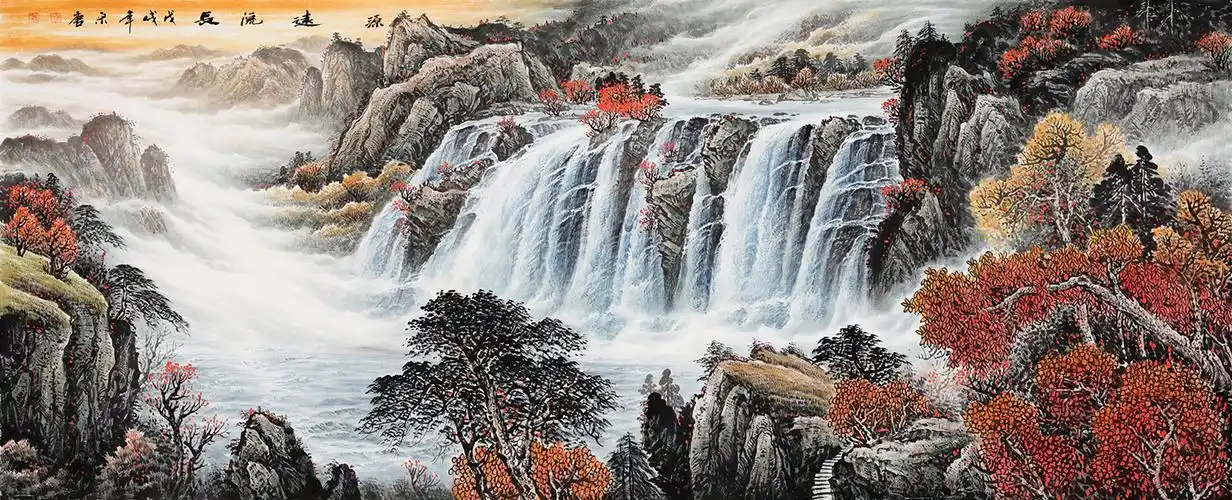 名家风水画欣赏 领略山水秀雅美景