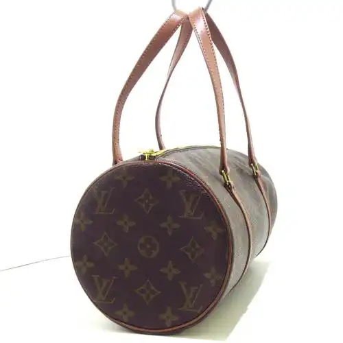 中古lv路易威登papillon30圆筒手提包老花34829605brandear通用款女包