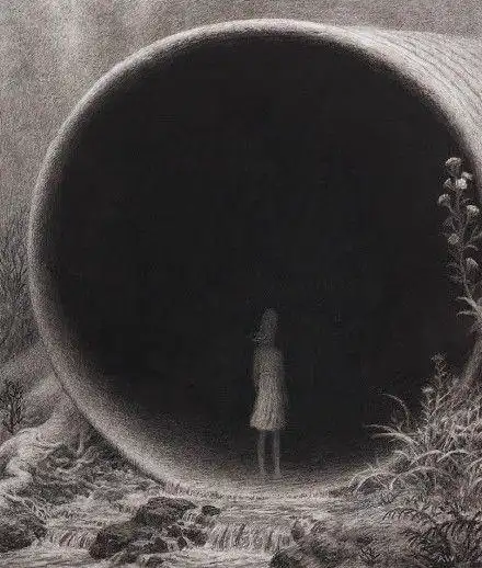 的肖像画, "我的绘画看似阴暗却恰好道出人们内心恐惧与孤独