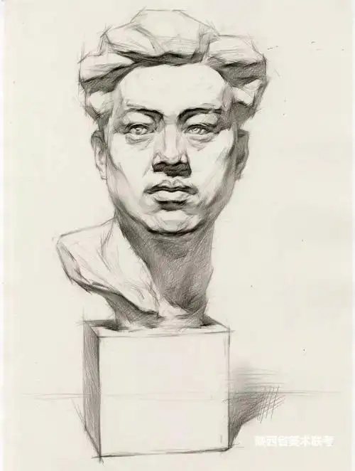 素描石膏像完整解析内附临摹稿石膏照片
