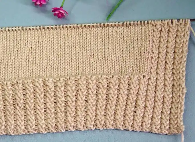 毛衣袖口,下摆边,领口边的编织针法美丽简单【棒针编织697期】