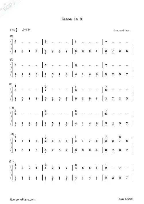 d大调卡农-帕赫贝尔