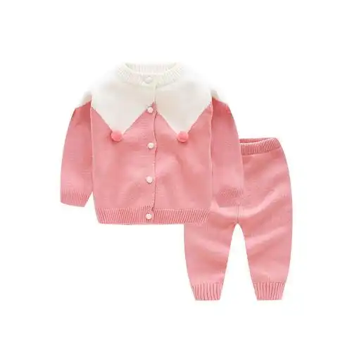 刚出生婴儿衣服女男宝宝毛衣婴儿毛衣套装针织开衫春秋洋气超萌可爱