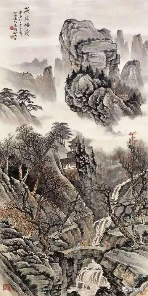 国画山水画题款大全国画山水题款
