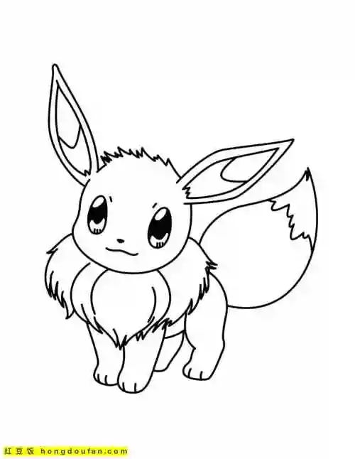 下载的最受欢迎的口袋宝贝系列卡通涂色图片-红豆饭小学生简笔画大全