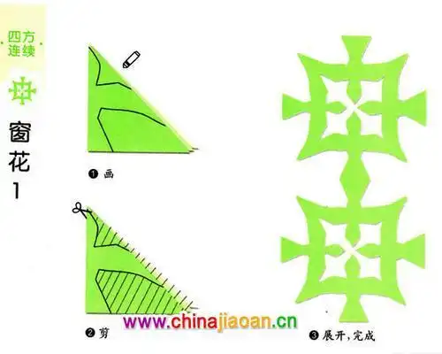 四边剪纸步骤图片 手工剪纸图片大全简单-蒲城教育文学网