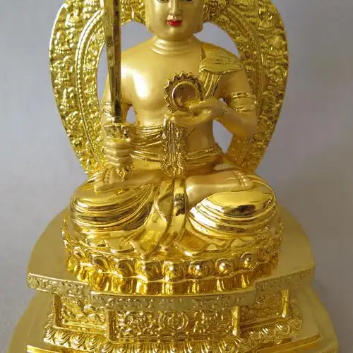 纯铜虚空藏佛像摆件属牛属虎十二生肖本命佛守护神菩萨供奉神像博杉