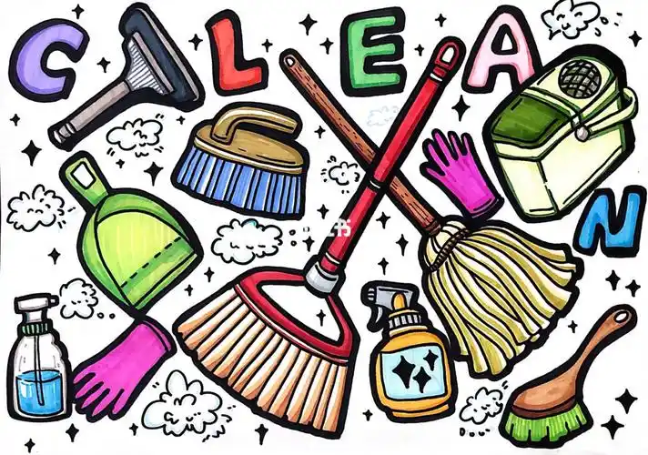 儿童画清洁工具