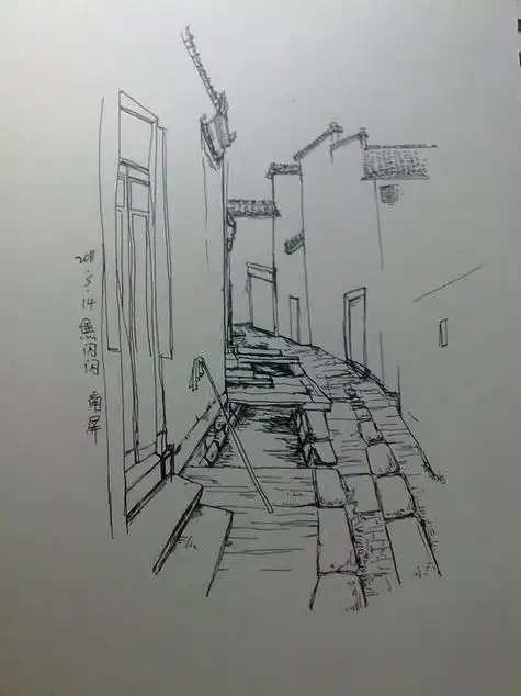 新手速写风景简单画新手速写风景简单画树