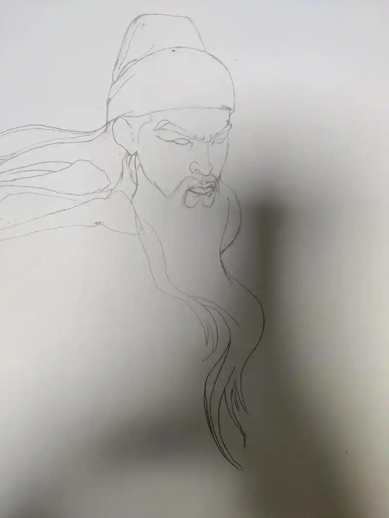 "关二爷,一路走好!铅笔手绘,致敬 - 抖音