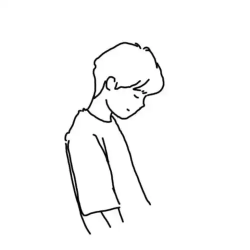 男头|极简黑白线条男生头像