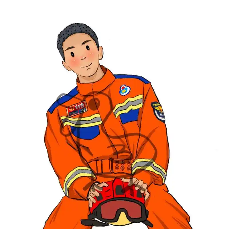 996902男生头像/消防员动漫/动漫卡通头像 愿你们每次出征都能