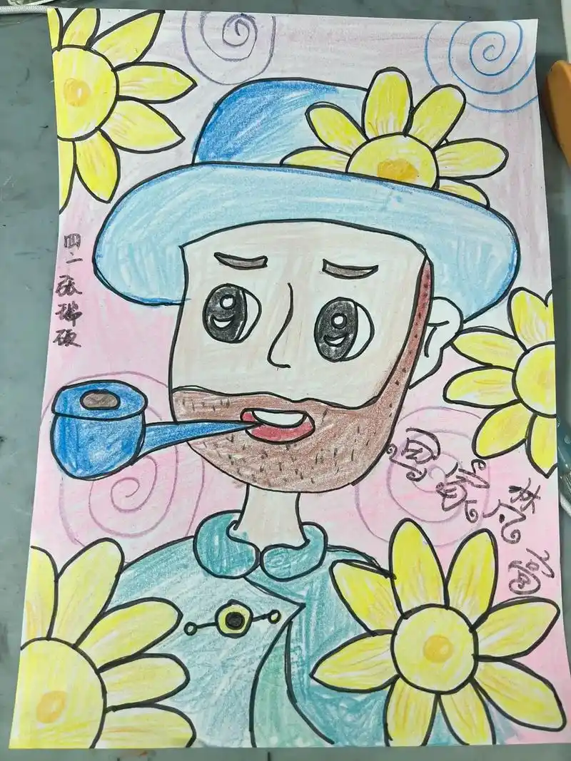 画家手抄报 #画家 #手抄报 #梵高 - 抖音