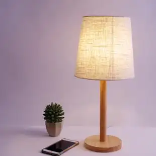 北欧宜家现代日式简约创意个性床头灯可调节布艺温馨装饰卧室台灯