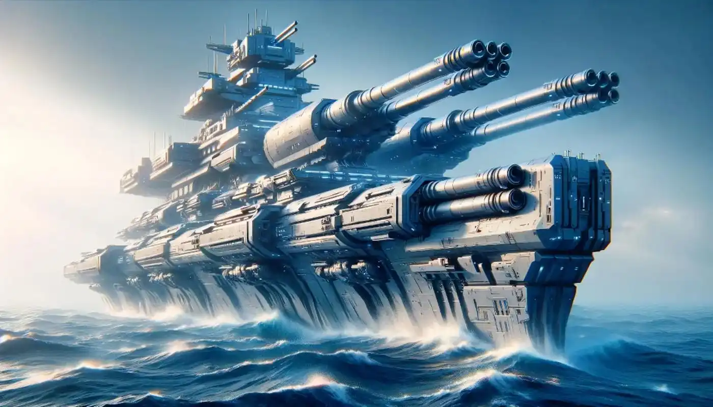 想象一下一艘来自未来的战舰,气势磅 - 抖音