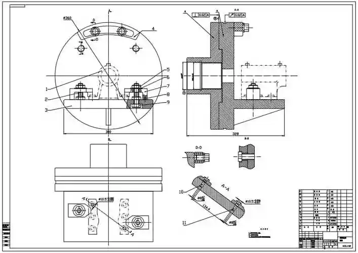 车50孔夹具装配图.pdf