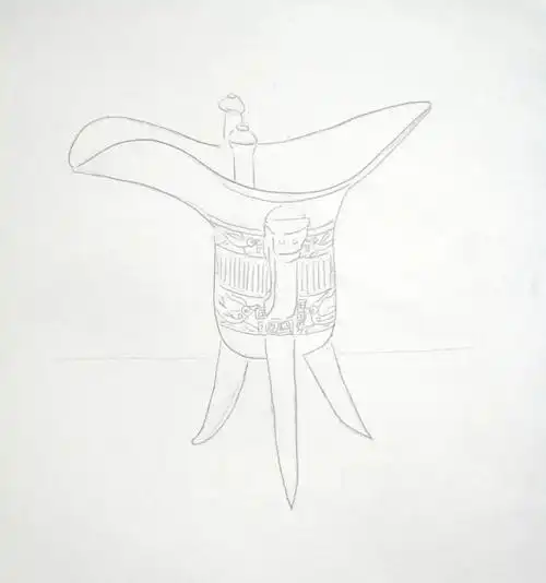 【教程】超写实彩铅青铜器——我有父辛爵,你要来斗口吗