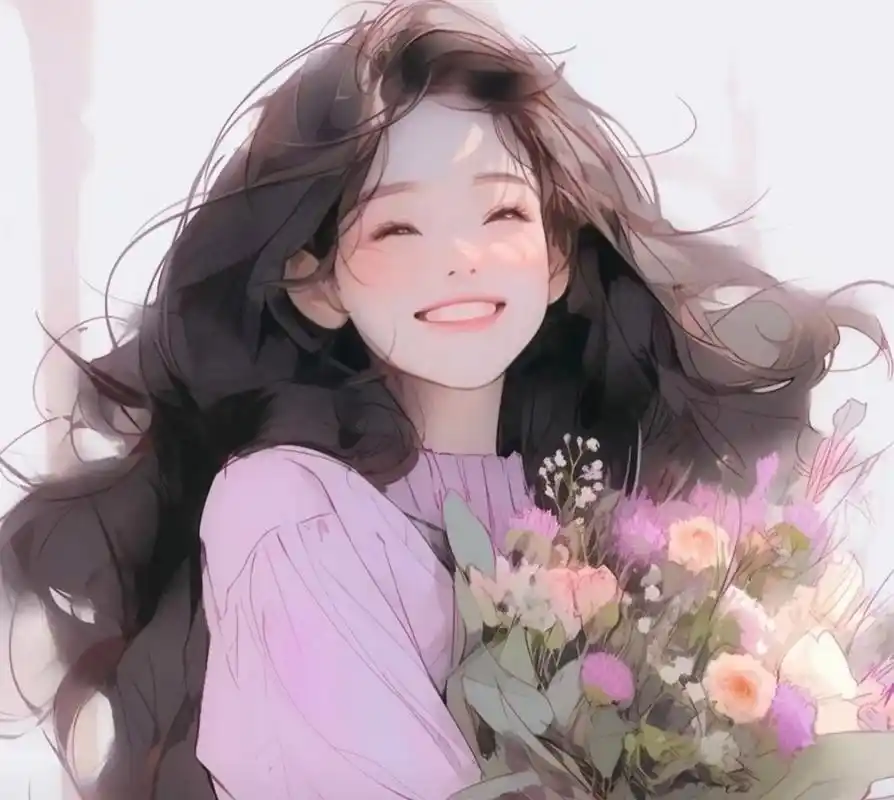 动漫 头像 人物 花开浪漫! 治愈系笑容!