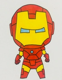 钢铁侠的简笔画怎么画好看