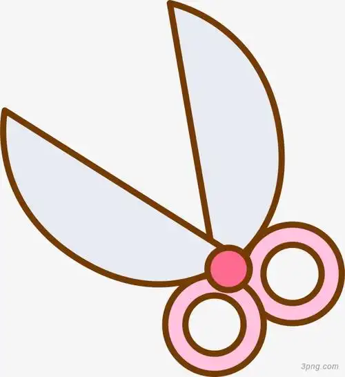 卡通剪子png素材透明免抠图片卡通手绘