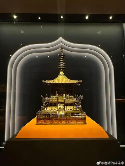 法门寺博物馆,满眼一片金黄__财经头条