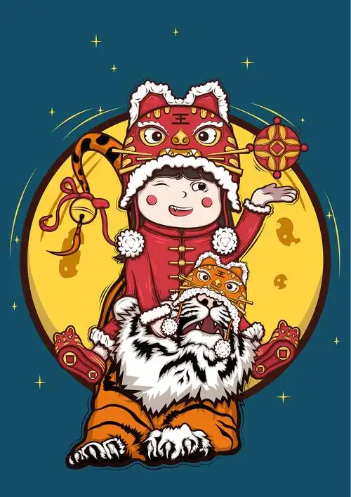 《虎运常来》_小灿学画-站酷zcool