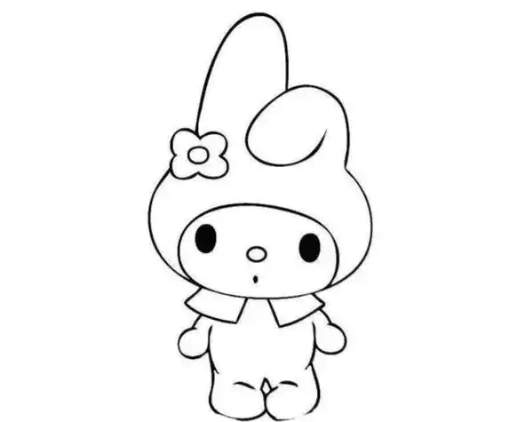 可爱的小白兔教程可爱的小白兔简笔画手绘卡通可爱的小白兔 儿童简笔