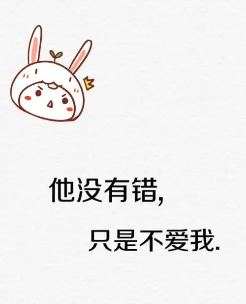 他没有错 只是不爱我.