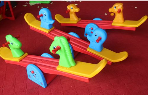 跷跷板儿童室内双人家用塑料翘翘板木马幼儿园户外摇马宝宝小玩具