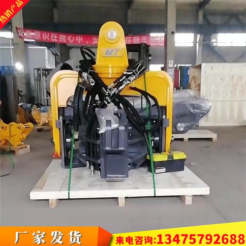 钢管桩预制桩水泥圆桩打拔桩机液压振动锤 打桩锤 挖掘机打桩机