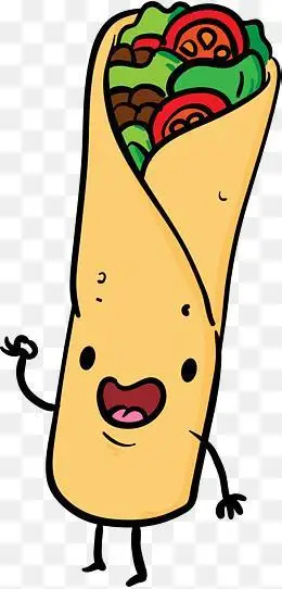 卡通煎饼果子简笔画