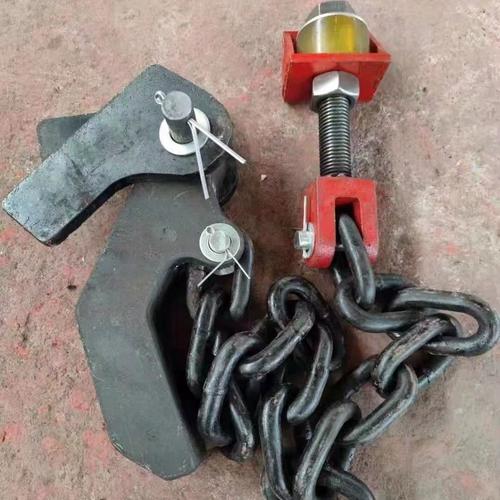 翻斗车配件自卸钩子后八轮工程车自卸车后门铁链自动挂钩锁b钩加