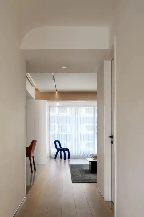 125平旧房改造层高矮梁体低太压抑平顶无主灯设计可以帮助你