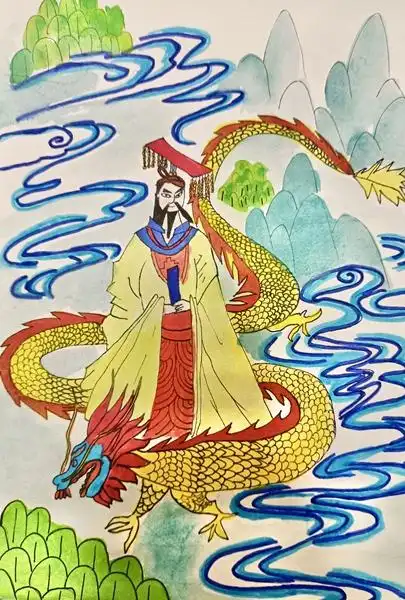 2021年黄帝陵少儿书画活动作品赏析西安市浐灞十五小学