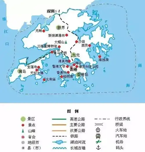 三十三.香港旅游地图