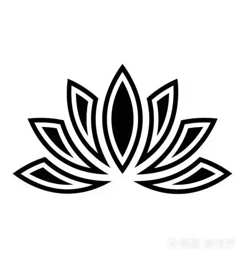 莲花花矢量图标