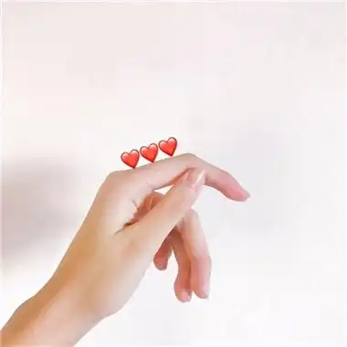 比心手势图片头像