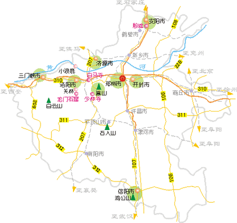 地图库 旅游地图 河南旅游 >> 河南旅游地图景点导航:世界旅游  国内