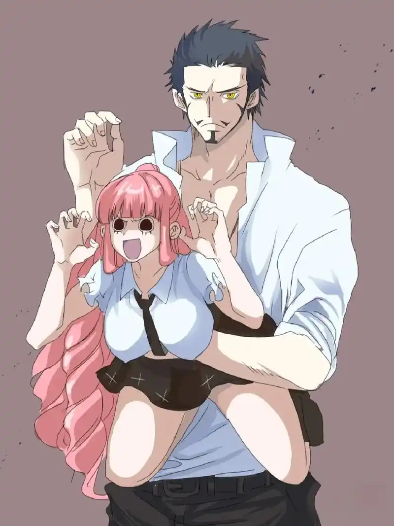 萝莉和大叔.#海贼王#鹰眼佩罗娜 #图片来自网络 #侵权即删 - 抖音