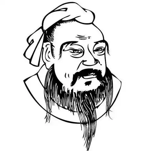 孔子简笔画头像图片古代人物孔子简笔画大全古代孔子卡通简笔画孔子的