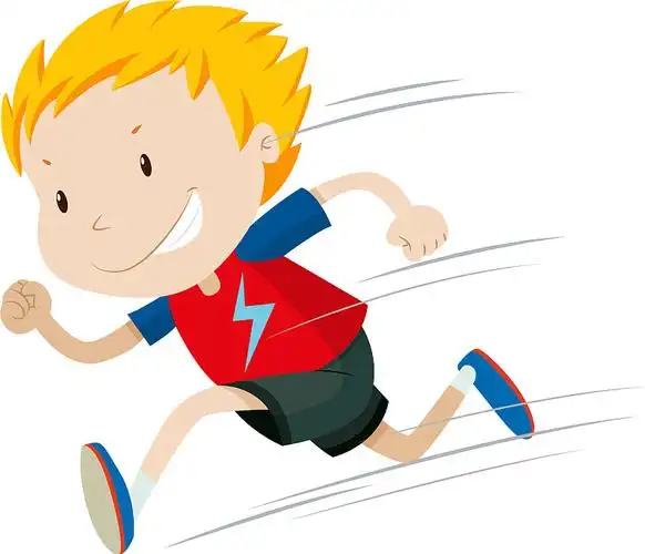 男孩们跑得又快又慢