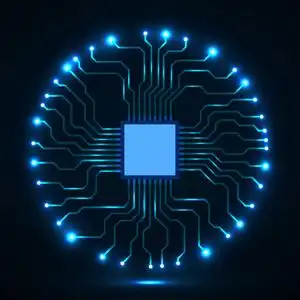 微芯片发光图片-微芯片发光素材-微芯片发光插画-摄图新视界